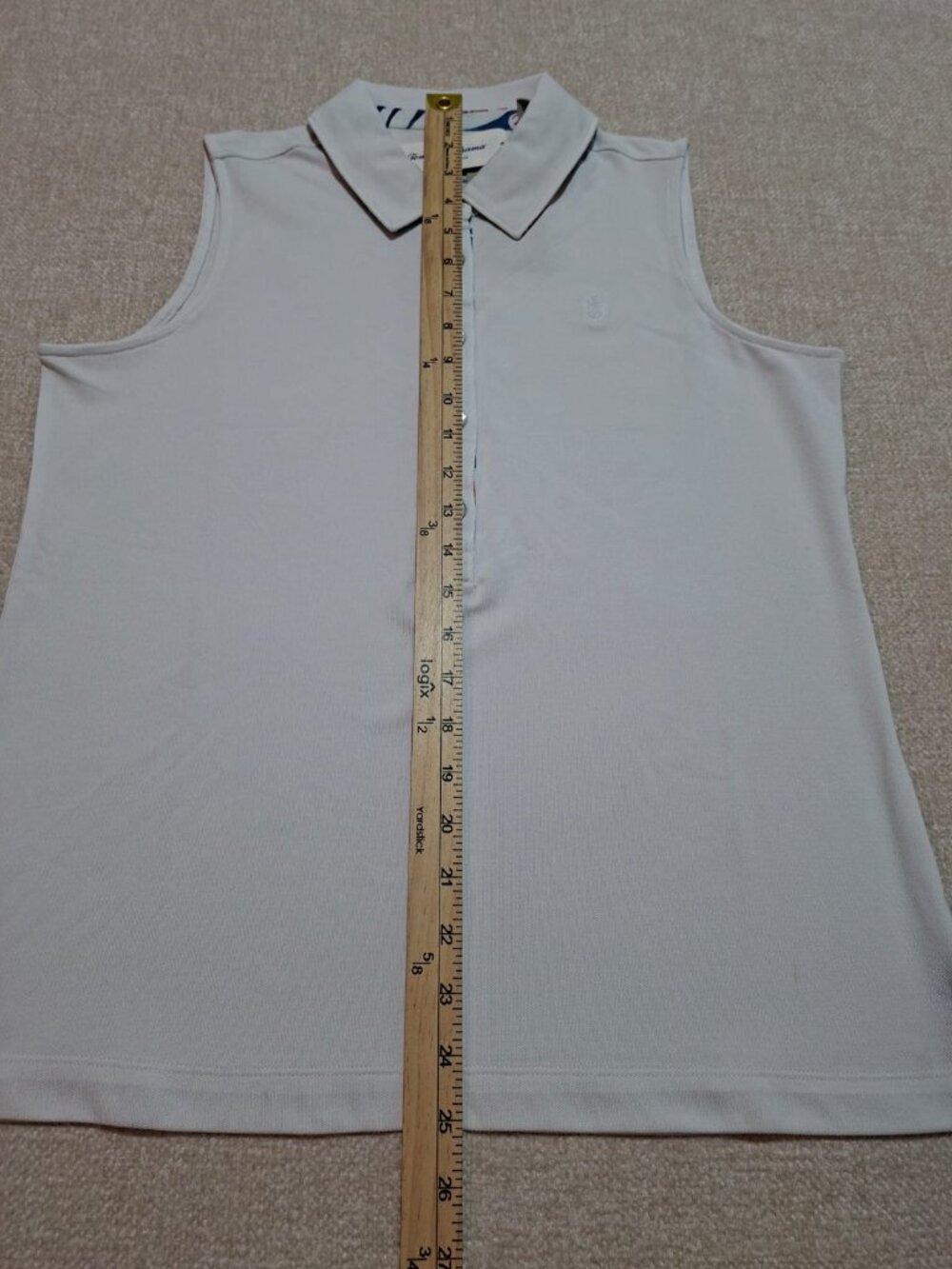 NWT Tommy Bahama Paradise Pique Sleeveless Polo White Top M - Picture 10 of 14